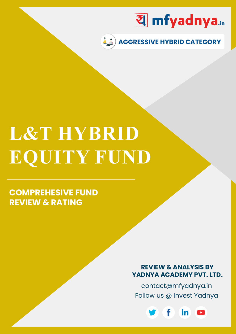 This e-book offers a comprehensive mutual fund review of L&T Equity Advantage Fund for hybrid category. It reviews the fund's return, ratio, allocation etc. ✔ Detailed Mutual Fund Analysis ✔ Latest Research Reports